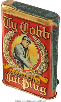 Rare, High-Grade Ty Cobb Tobacco Tin up for Auction
