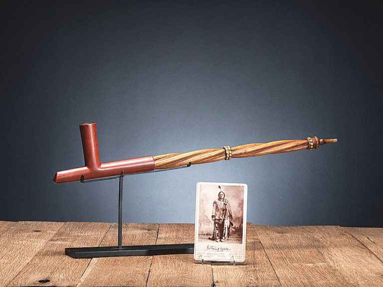 Twisted Catlinite Pipe, Possibly Owned By Sitting Bull Sells for $125,000